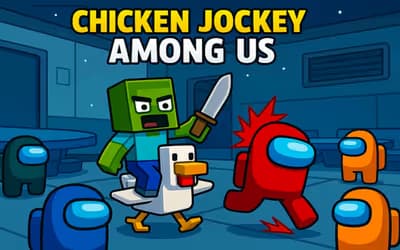 Chicken Jockey Among Us logo