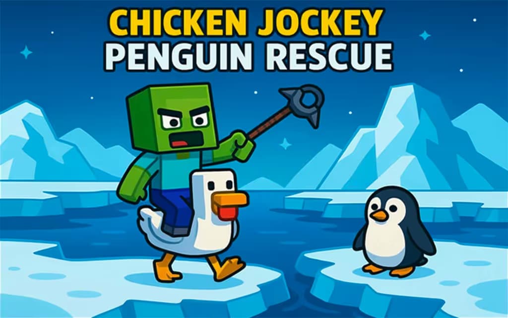 Chicken Jockey: Penguin Rescue logo