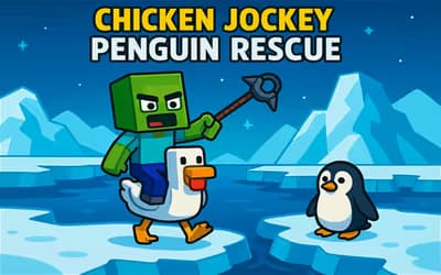 Chicken Jockey: Penguin Rescue logo