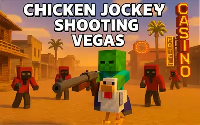 Chicken Jockey Shooting Vegas logo