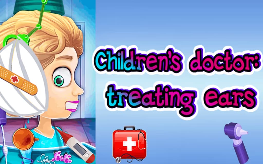 Children's Doctor Treating Ears logo