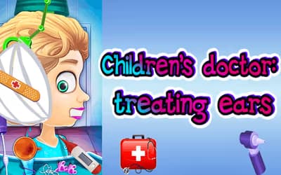 Children's Doctor Treating Ears logo