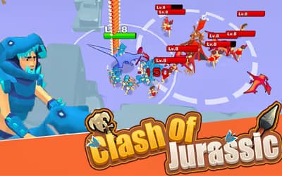 Clash of Jurassic logo