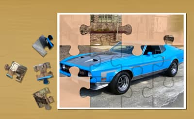 Classic Muscle Cars Jigsaw Puzzle logo