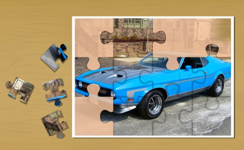 Classic Muscle Cars Jigsaw Puzzle logo