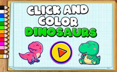 Click and Color Dinosaurs logo