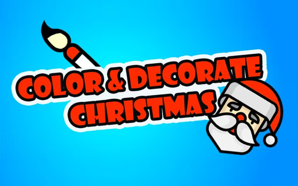 Color & Decorate Christmas logo