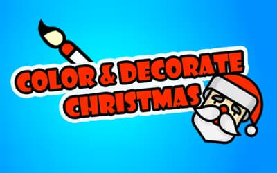 Color & Decorate Christmas logo