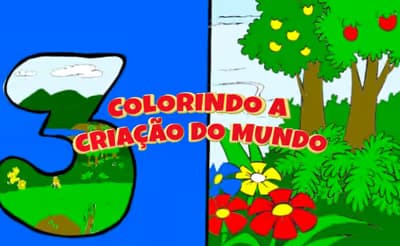 Colorindo a Criaçao do Mundo logo