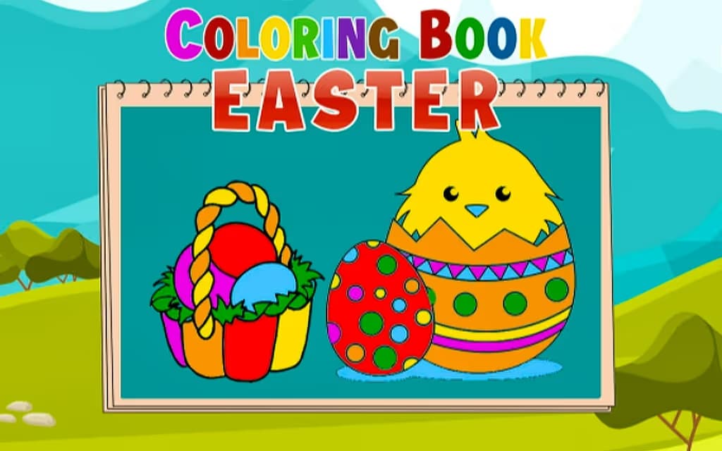 Coloring Book Easter logo
