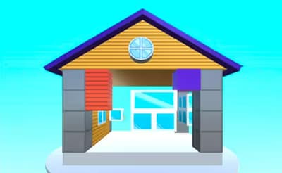Construct House 3D logo