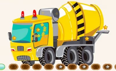Construction Trucks Hidden logo