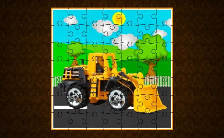 Construction Vehicle Jigsaw logo