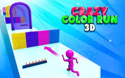 Crazy Color Run 3D logo