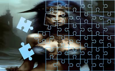 Curses Slide Puzzle logo