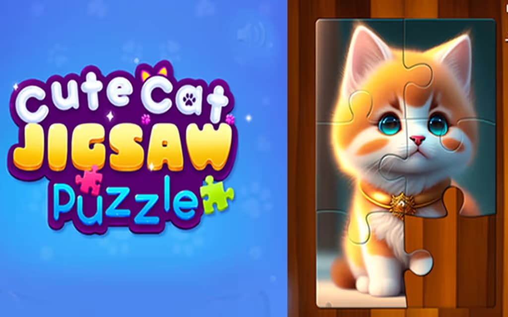 Cute Cat Jigsaw Puzzle logo