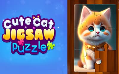 Cute Cat Jigsaw Puzzle logo