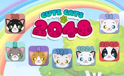 Cute Cats 2048 logo