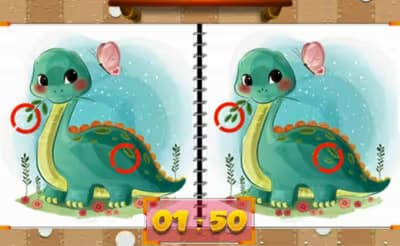 Cute Dinosaur Differences logo