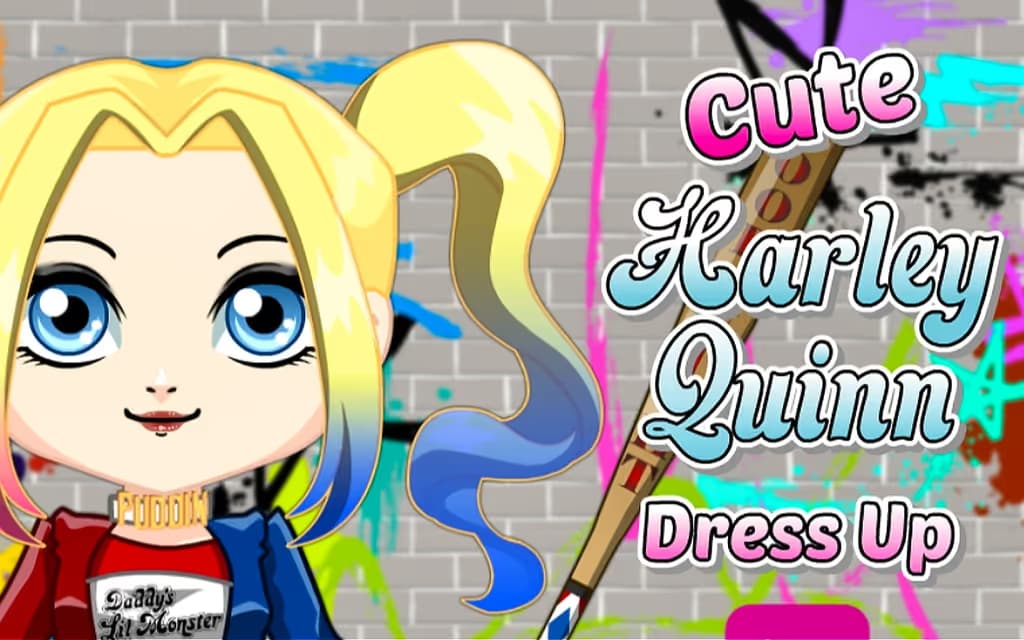 Cute Harley Quinn Dress Up logo