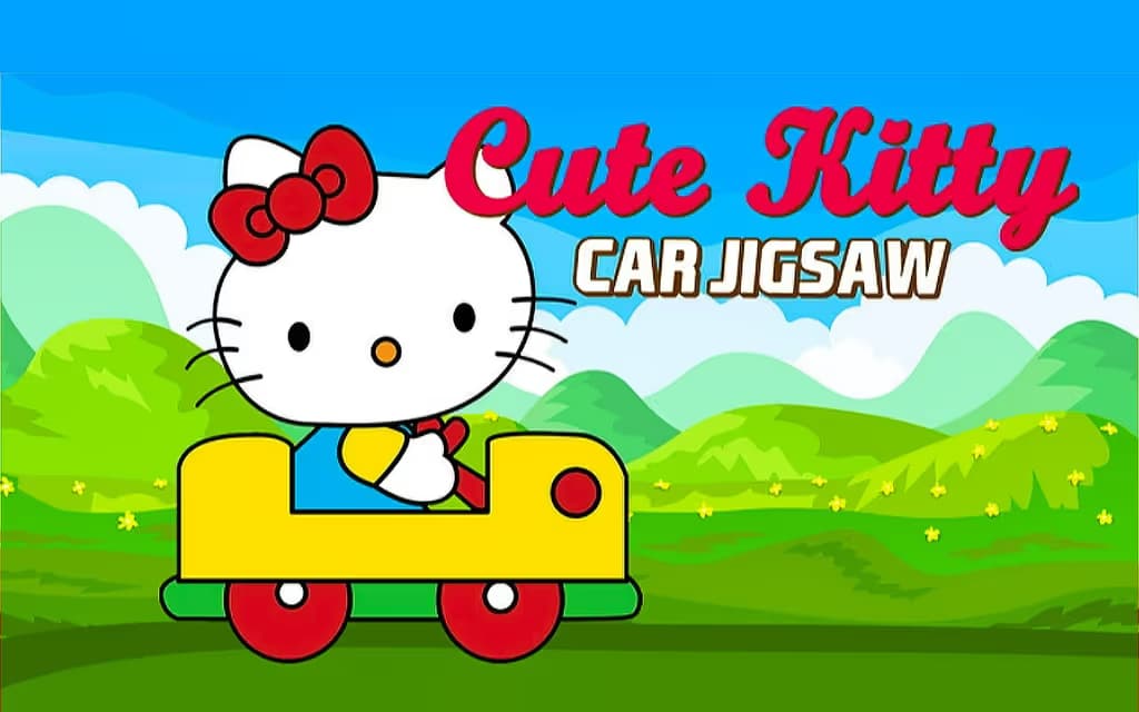 Cute Kitty Car Jigsaw logo