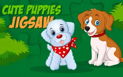 Cute Puppies Jigsaw logo