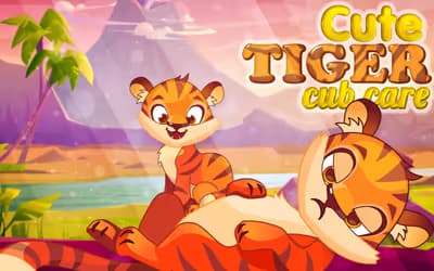 Cute Tiger Cub Care logo