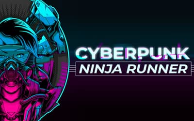 Cyberpunk Ninja Runner logo