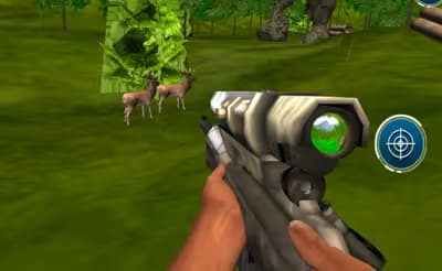 Deer Hunting Sniper Shooting logo
