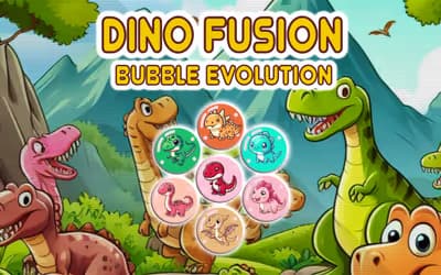 Dino Fusion Bubble Evolution logo