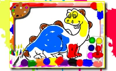 Dinosaur Coloring Book logo