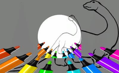 Dinosaur Coloring Pages Kids logo