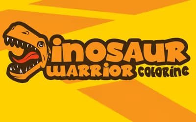 Dinosaur Warrior Coloring logo