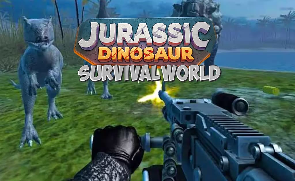 Dinosaurs Jurassic Survival World logo