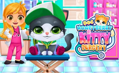 Doc HoneyBerry Kitty Surgery logo