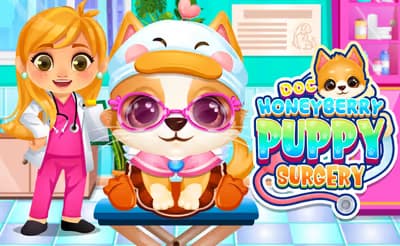 Doc HoneyBerry Puppy Surgery logo