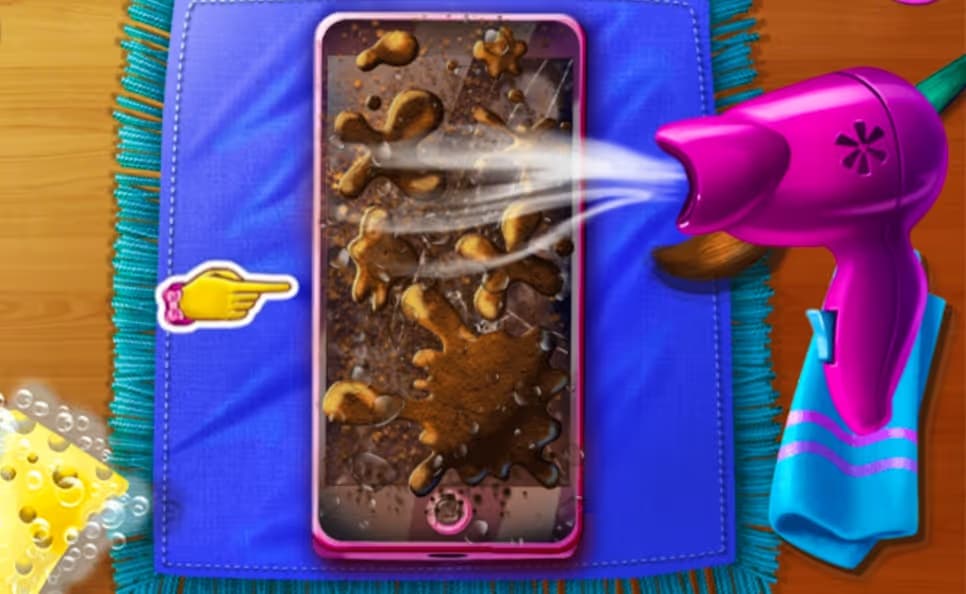 Dotted Girl Broken Phone logo
