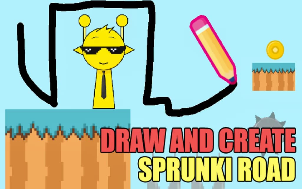 Draw and Create Sprunki Road logo
