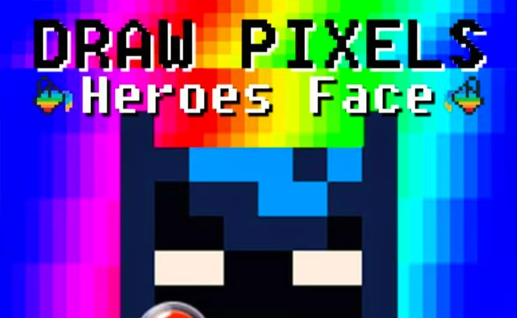 Draw Pixels Heroes Face logo