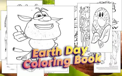 Earth Day Coloring Book logo