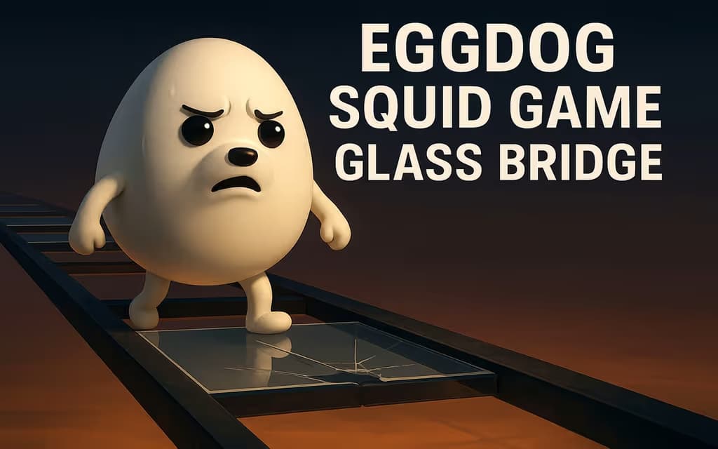 Eggdog Squid Game Glass Bridge logo
