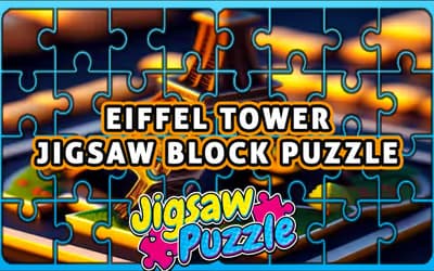 Eiffel Tower Jigsaw Block Puzzle logo