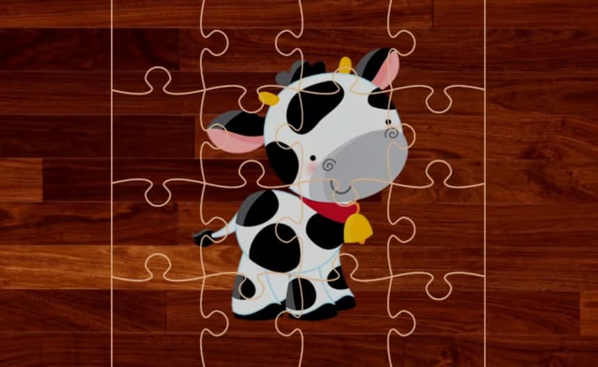 Exotic Animals Puzzle Time logo