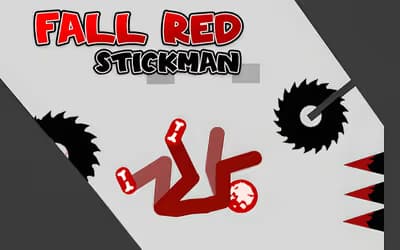 Fall Red Stickman logo