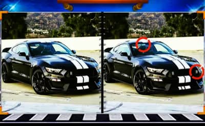 Fancy Mustang Spot the Difference logo