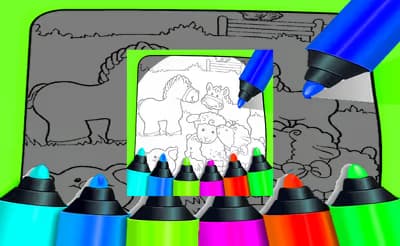 Farm Animals Coloring For Kids logo
