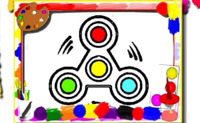 Fidget Spinner Coloring Book logo