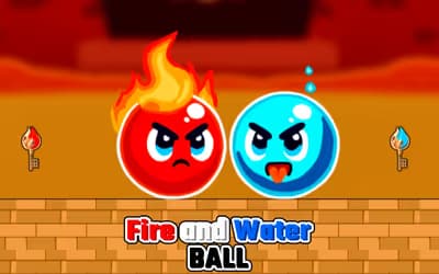 Fire and Water Ball logo