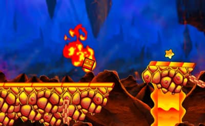 Fire and Water Geometry Dash logo