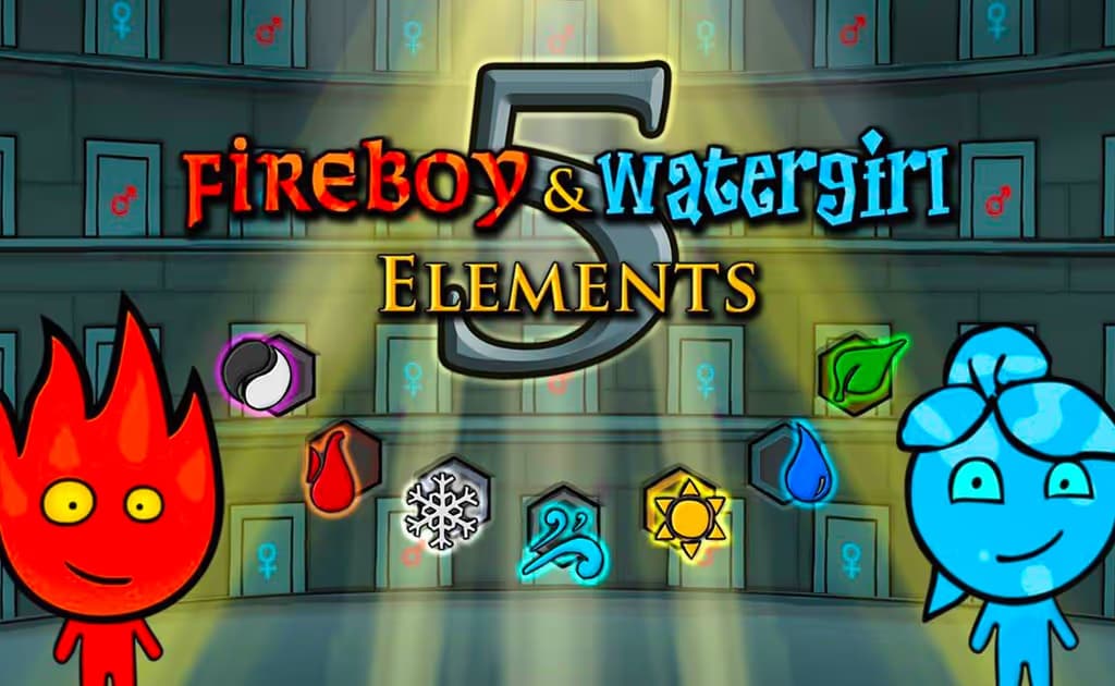 Fireboy and Watergirl 5 logo